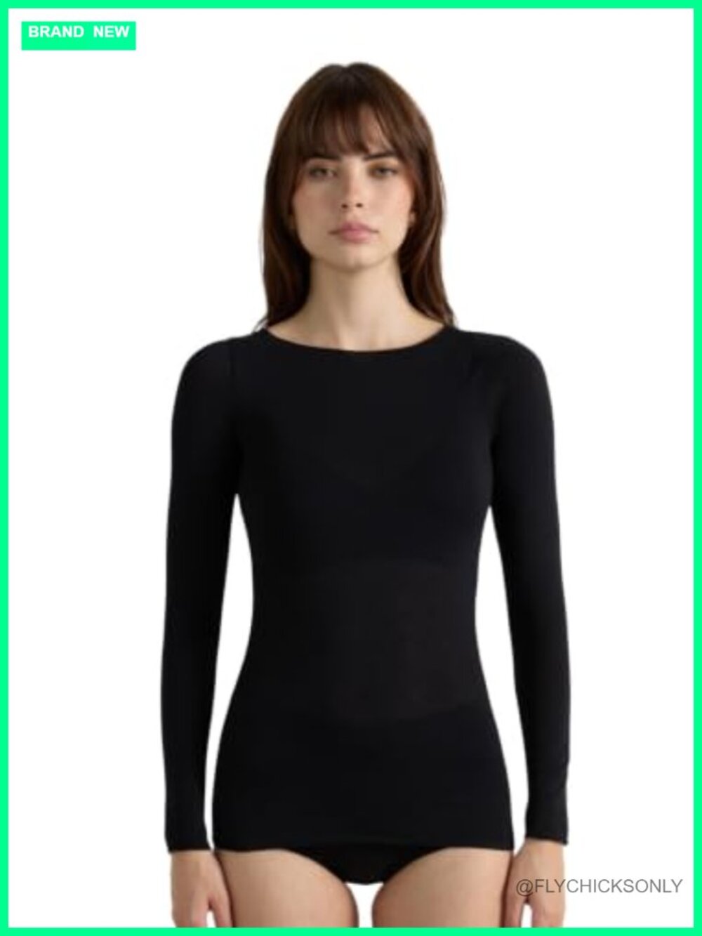 Modal Cashmere Boat Neck Ultralight Sheer Top Long Sleeve